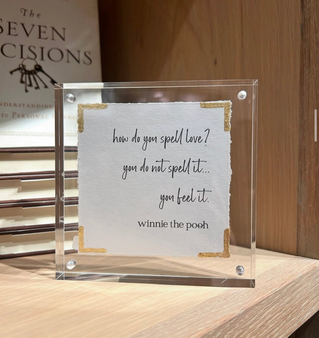 Winnie The Pooh - Acrylic Frame