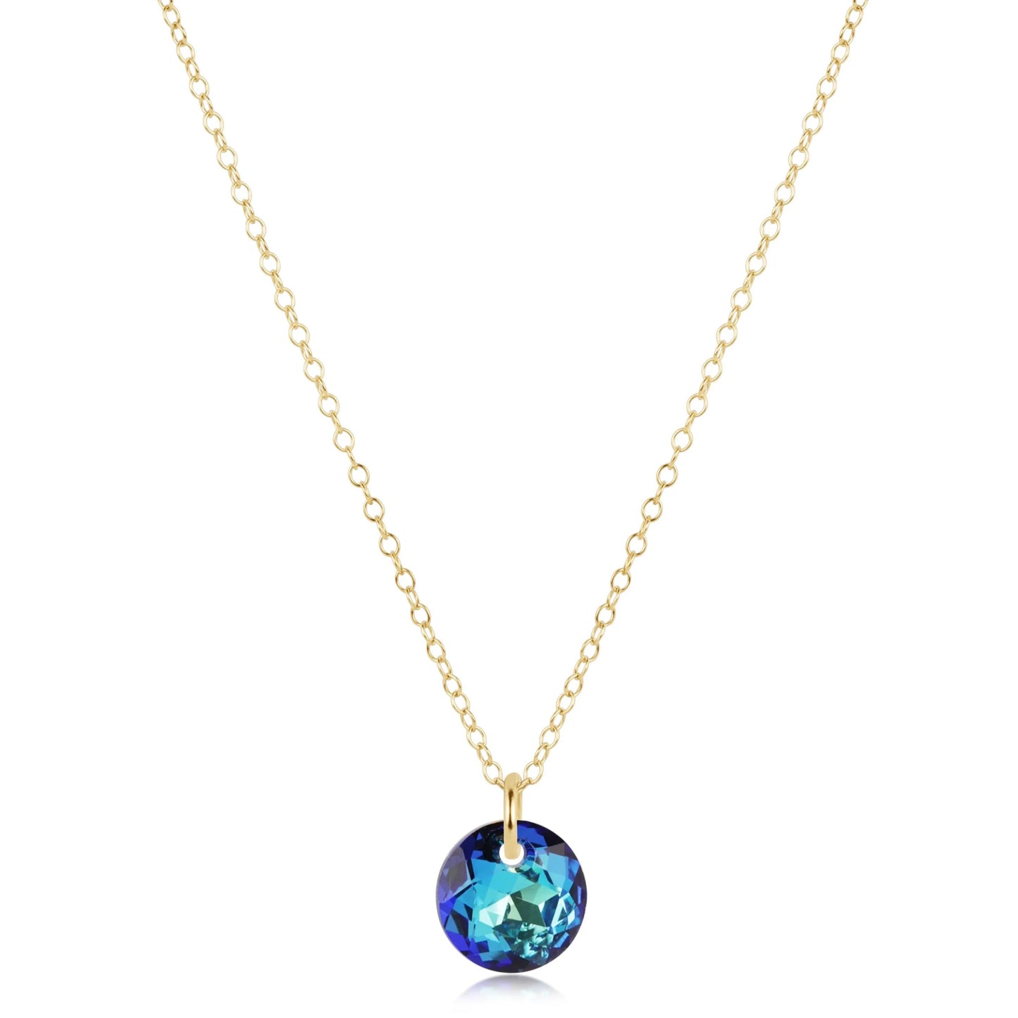 16" Reflection Charm Gold Necklace