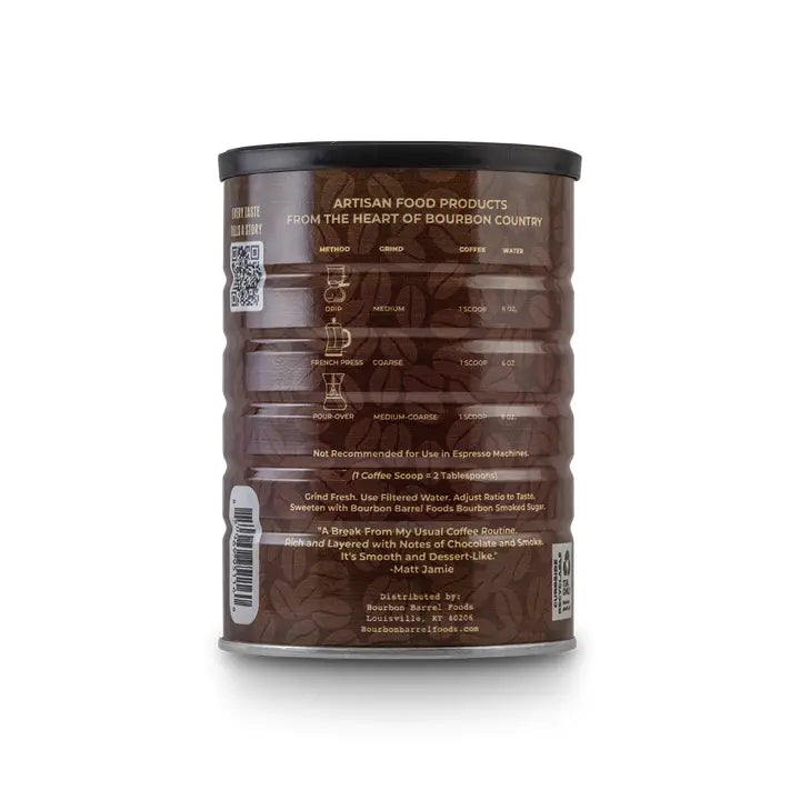 Bourbon Aged Coffee with Bourbon Smoked Cacao Nibs