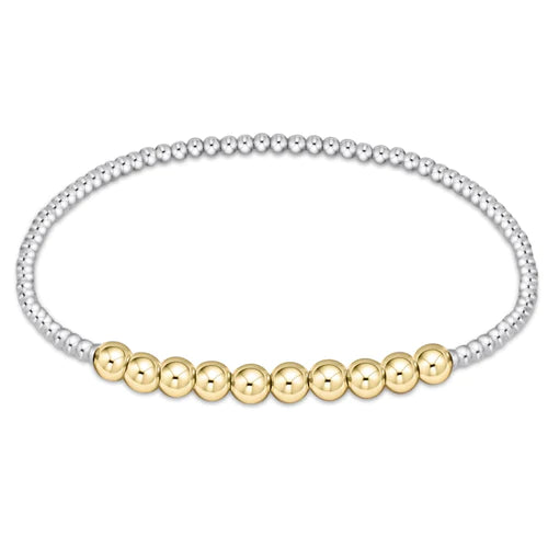 Classic Bliss Beaded Mixed Metal Bracelet