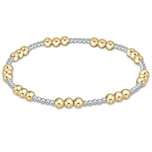 Classic Joy Mixed Metal Bead Bracelet