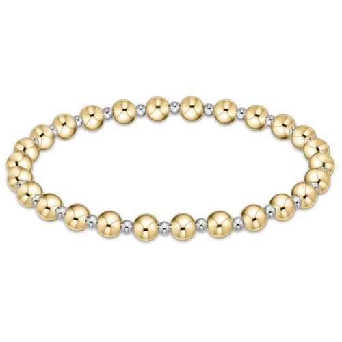 Classic Grateful Mixed Metal Bead Bracelet