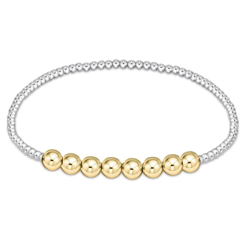 Classic Bliss Beaded Mixed Metal Bracelet