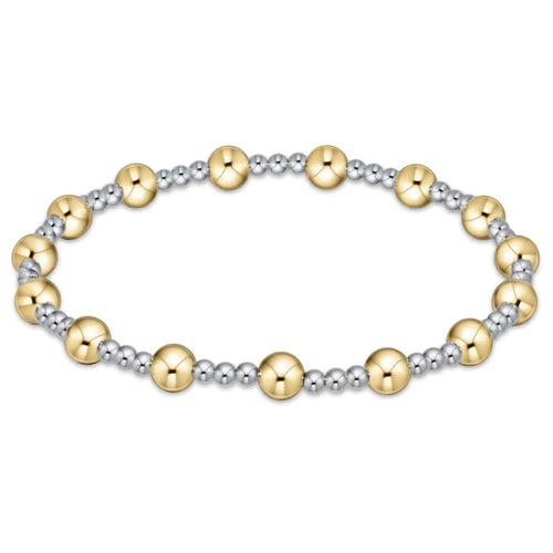 Classic Sincerity Mixed Metal Bead Bracelet