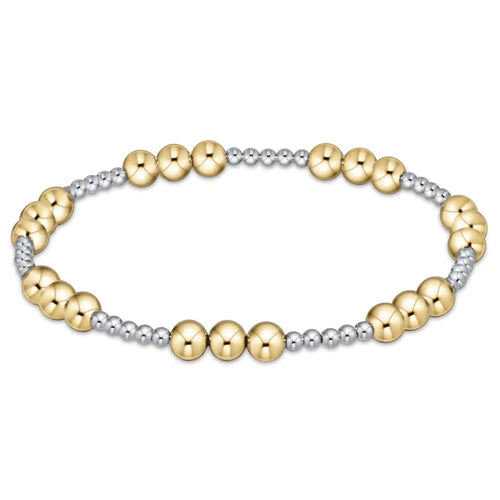 Classic Joy Mixed Metal Bead Bracelet