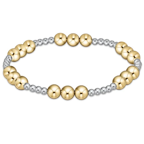 Classic Joy Mixed Metal Bead Bracelet