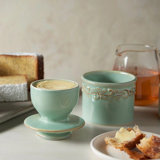 The Original Butter Bell Crock - Antique Sea Spray