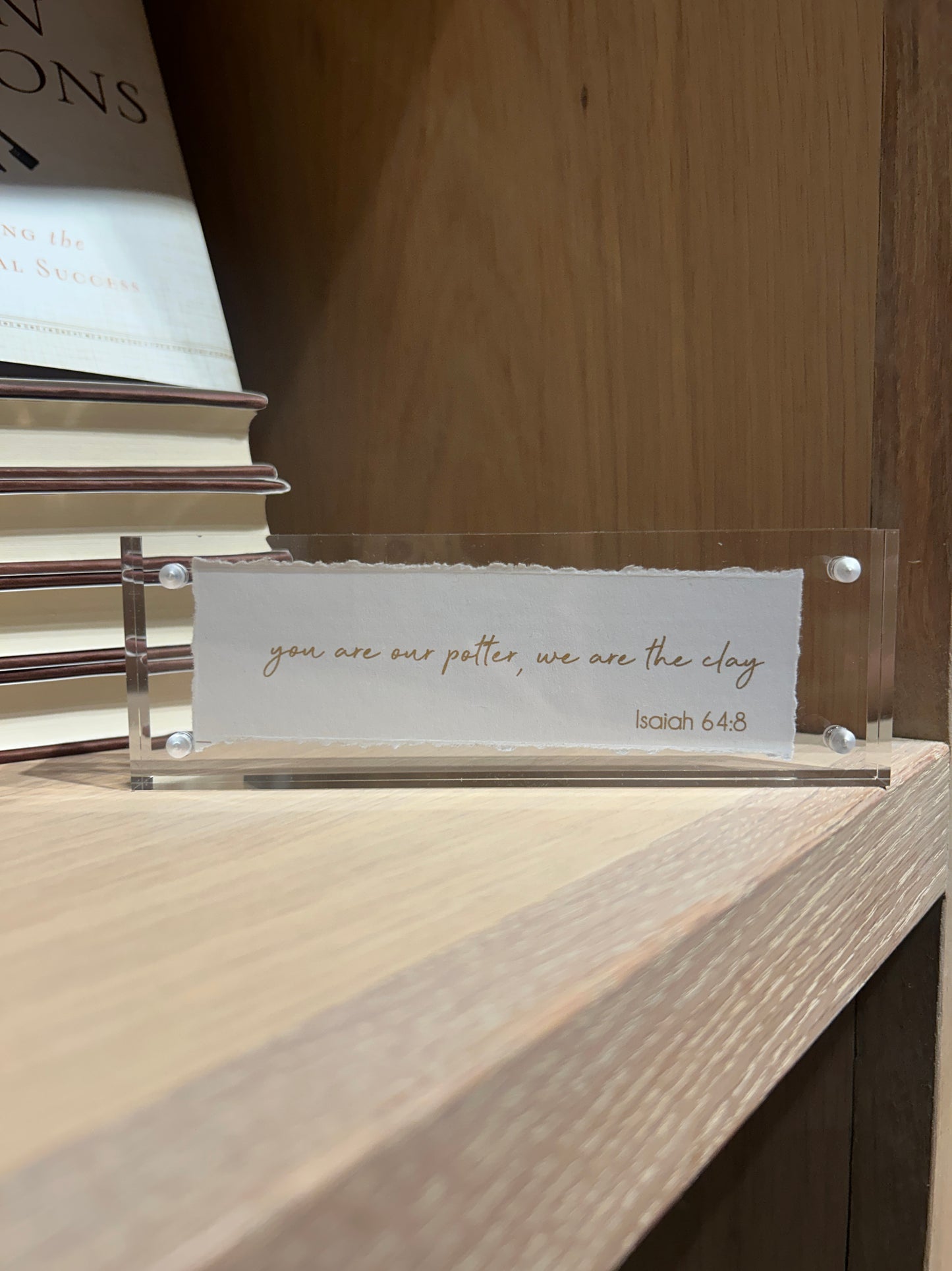 Isaiah 64:8 - Acrylic Frame