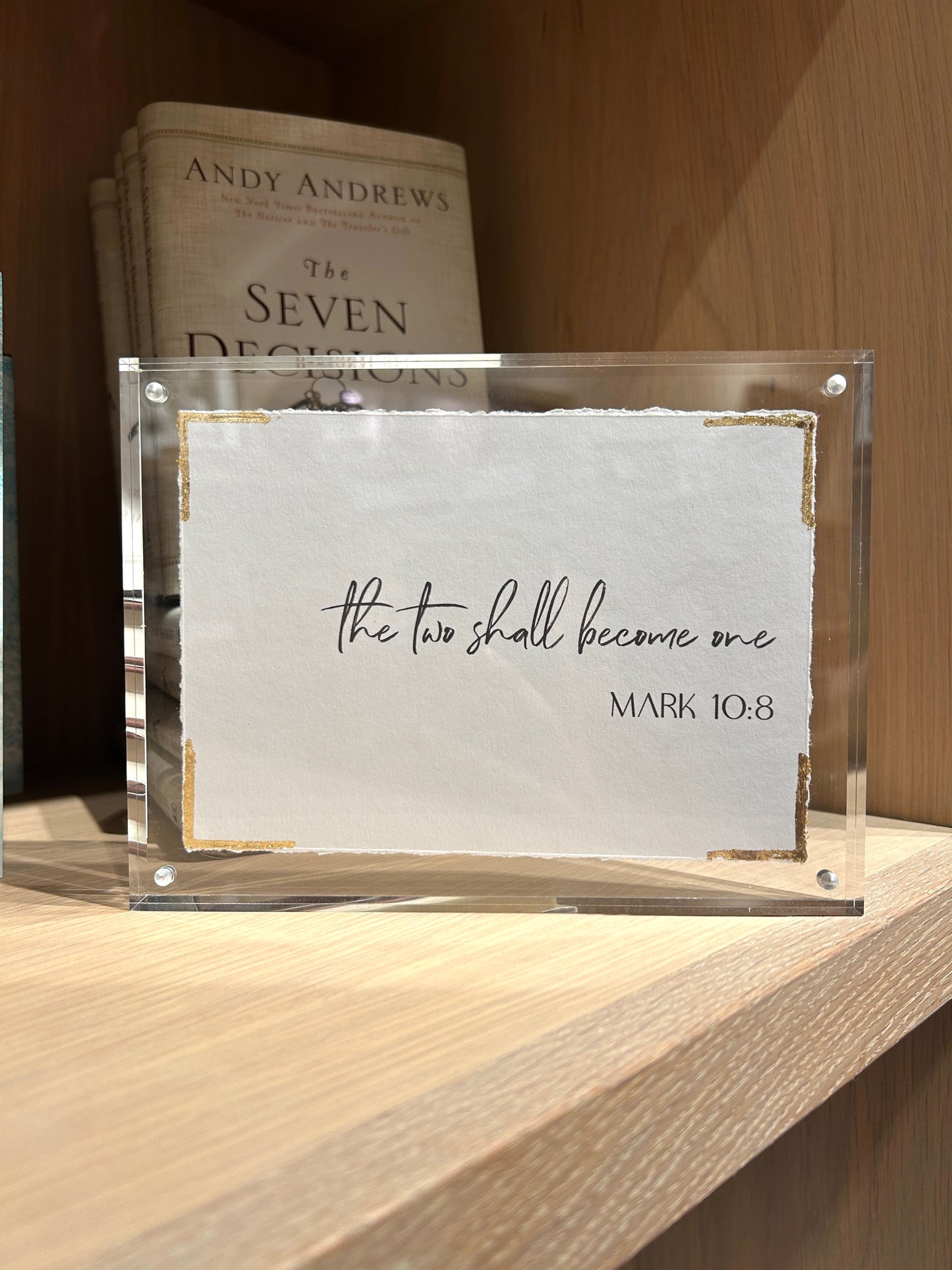 Mark 10:8 - Acrylic Frame