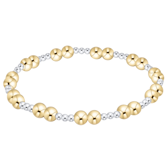 Together Bead Bracelet Mixed Metal - Extends