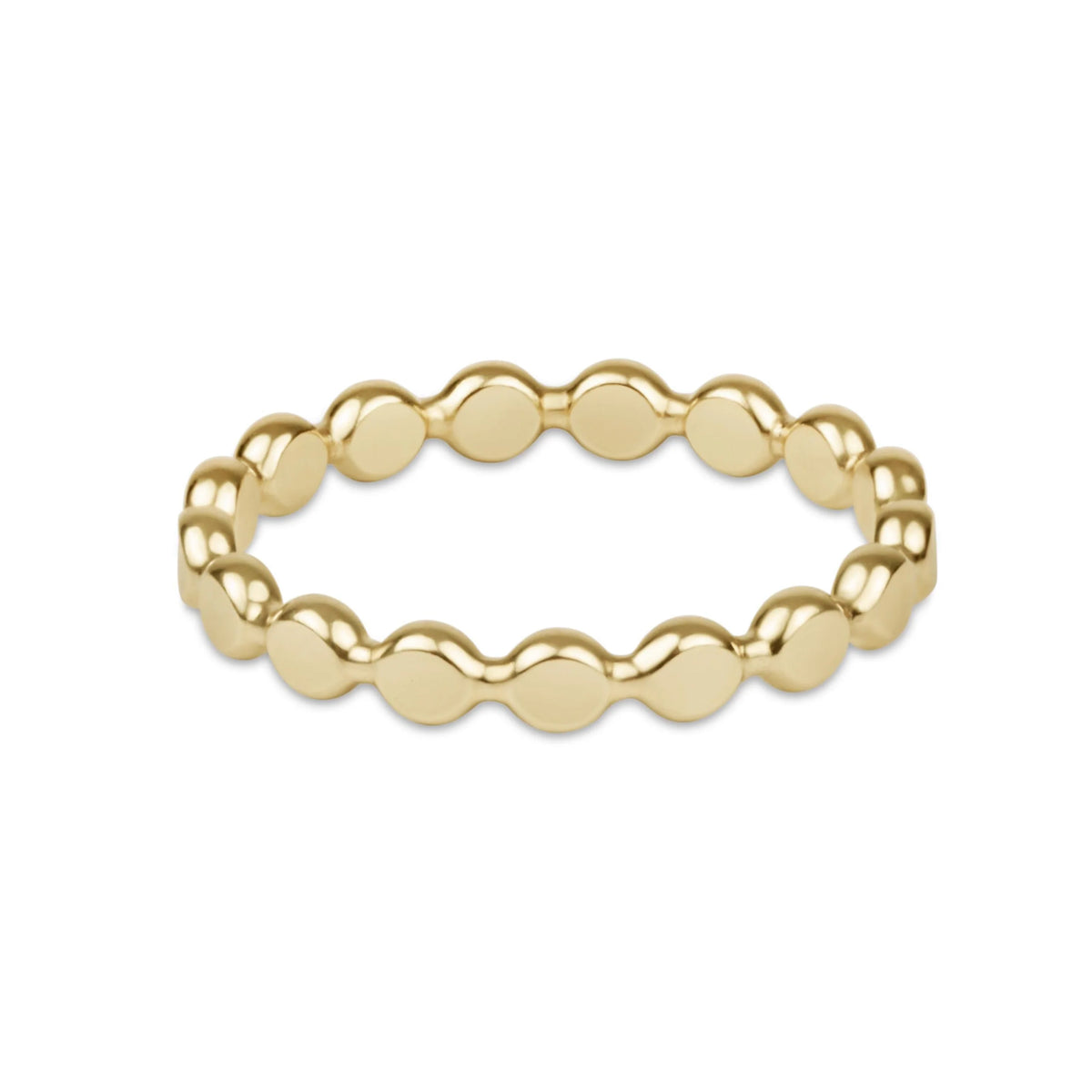 Classic 2.5mm Beaded Disc Ring