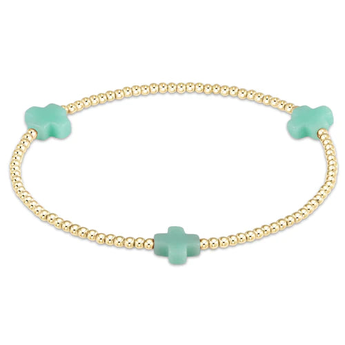 Signature Cross Bracelet - 2mm