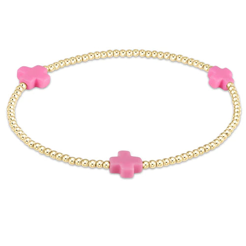 Signature Cross Bracelet - 2mm