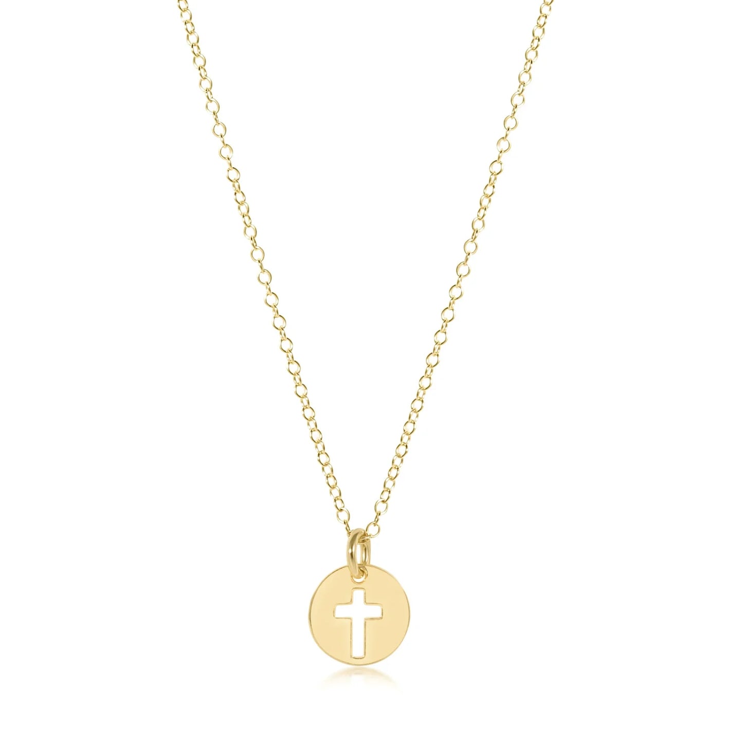 16" Small Blessed Disc Necklace