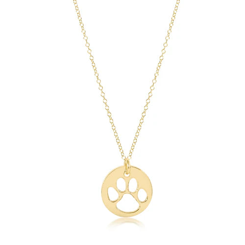 16" Paw Print Necklace