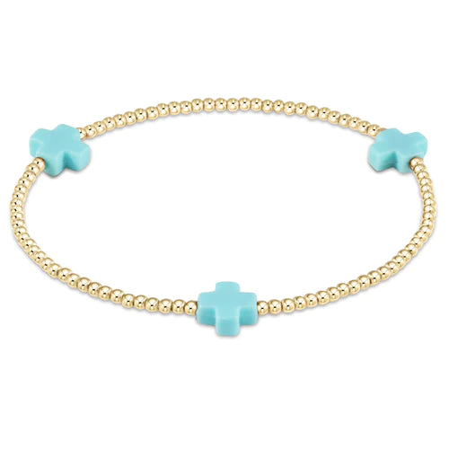 Signature Cross Bracelet - 2mm
