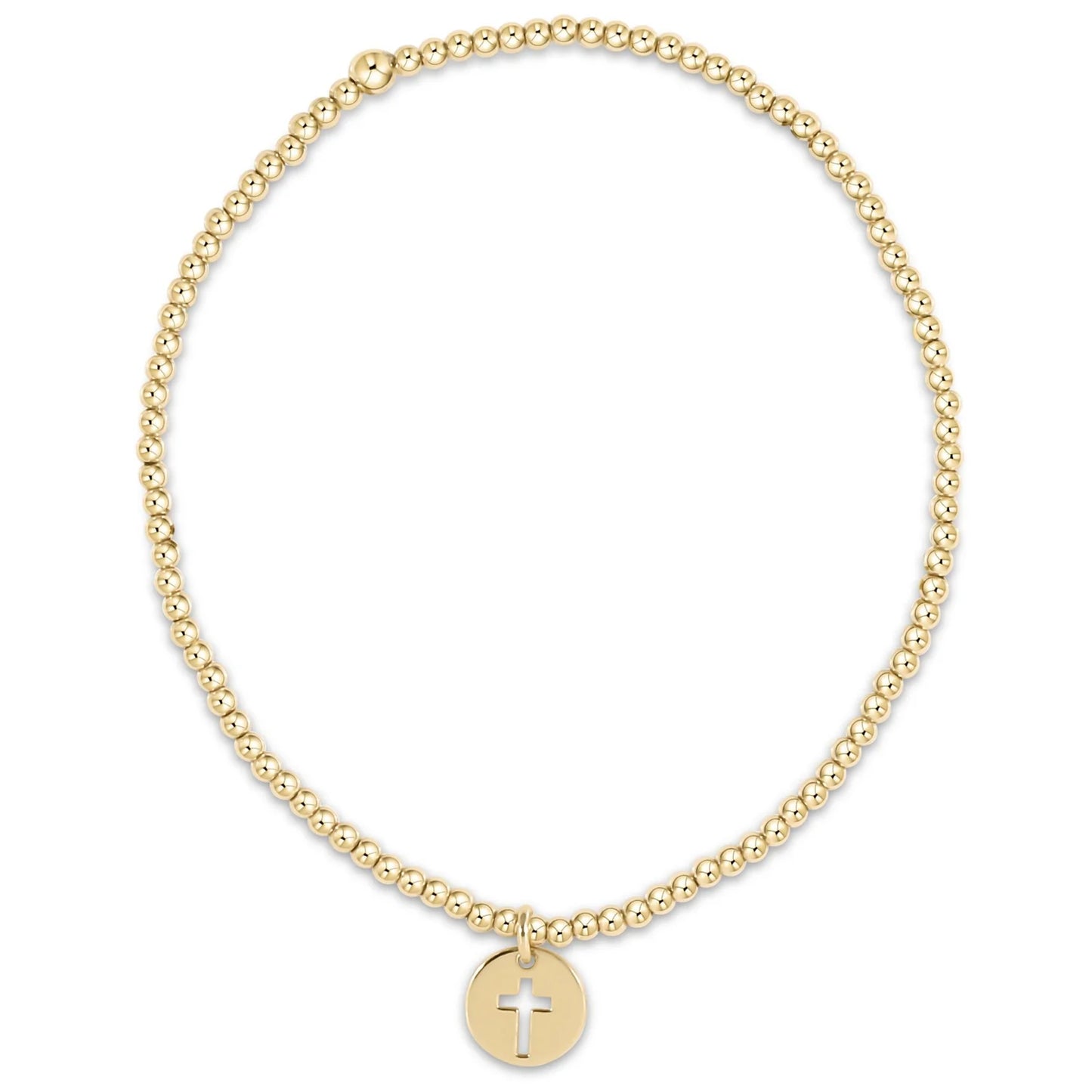 Classic Blessed Disc 2mm Charm Bracelet - Egirl