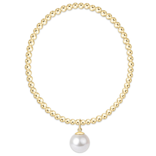 Classic Gold Bead Bracelet- Pearl BallCharm Bracelet