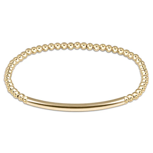 Classic Gold Bliss Bar Bracelet - Extends