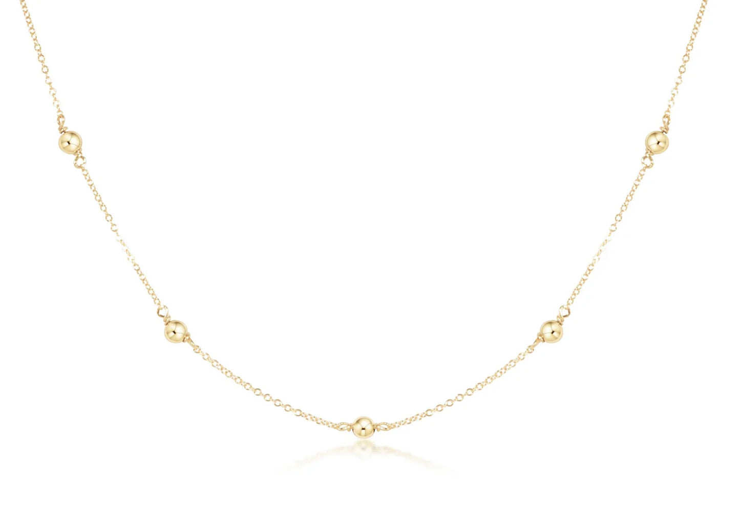 Simplicity Chain Choker - 4mm Gold