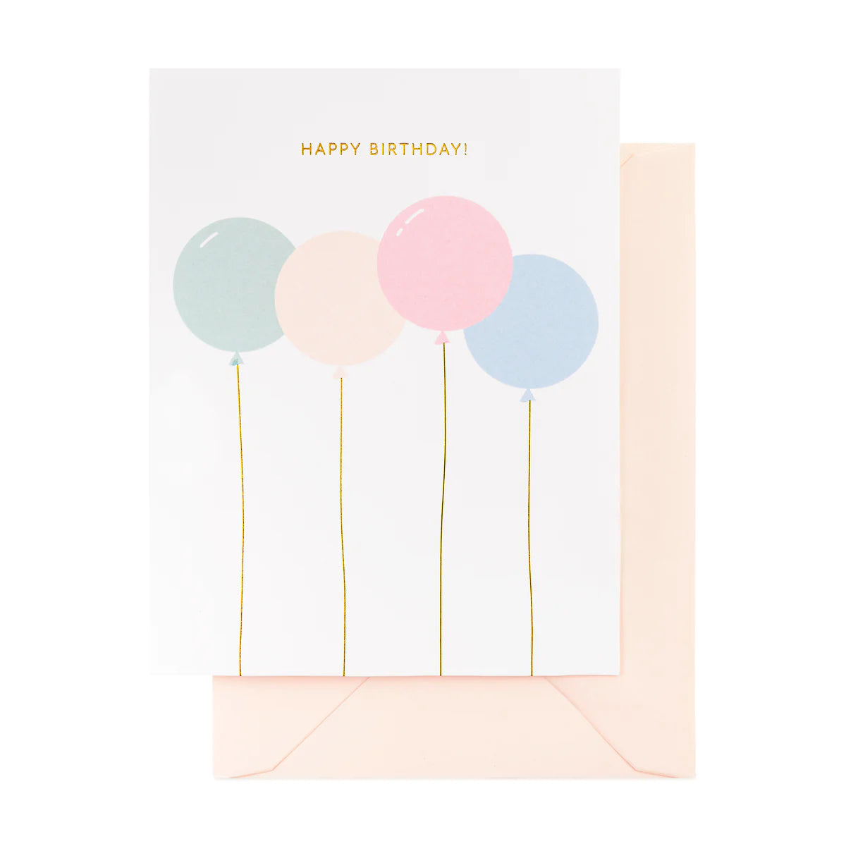 Birthday Balloons Greeting Card
