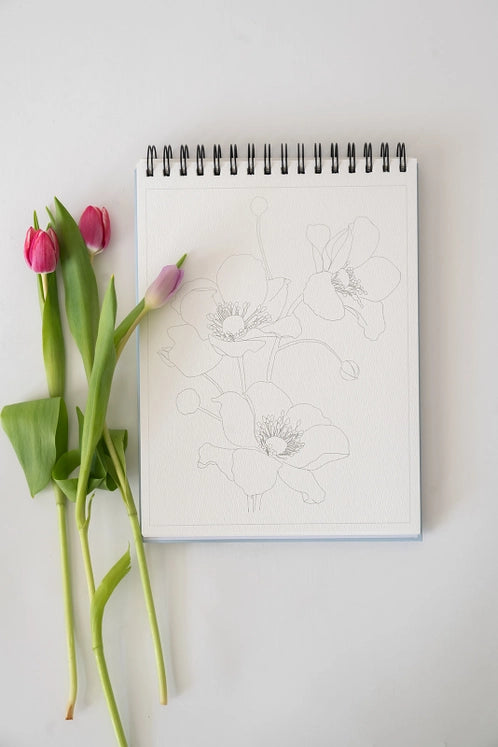 Floral Watercoloring Book