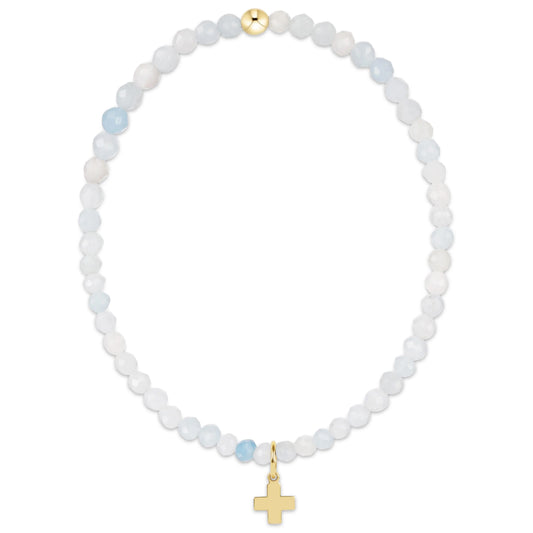 Classic Signature Cross Gold Charm Bracelet