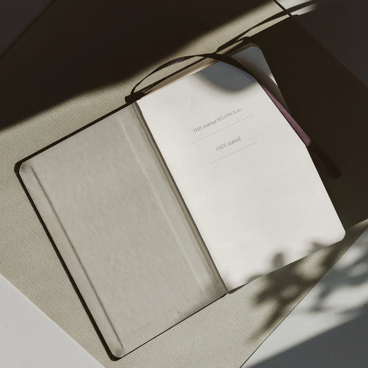 One Line A Day Fabric Journal - Gray