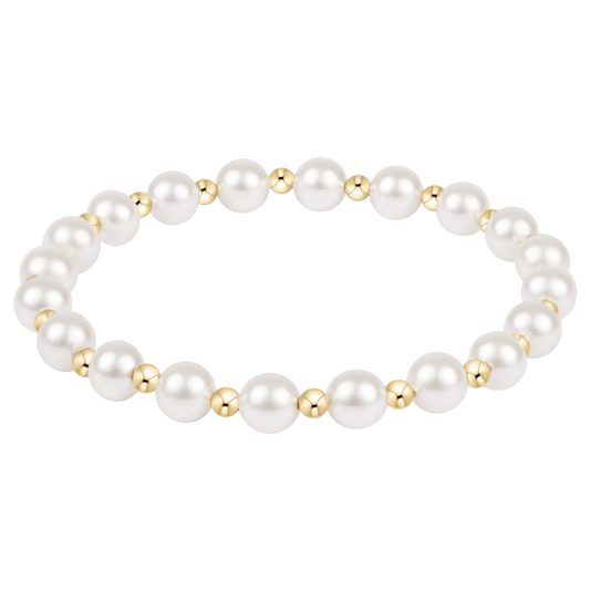 Grateful Pearl Bead Bracelet