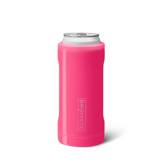 Hopsulator Slim Can Cooler (12oz Slim Cans) - Neon Pink