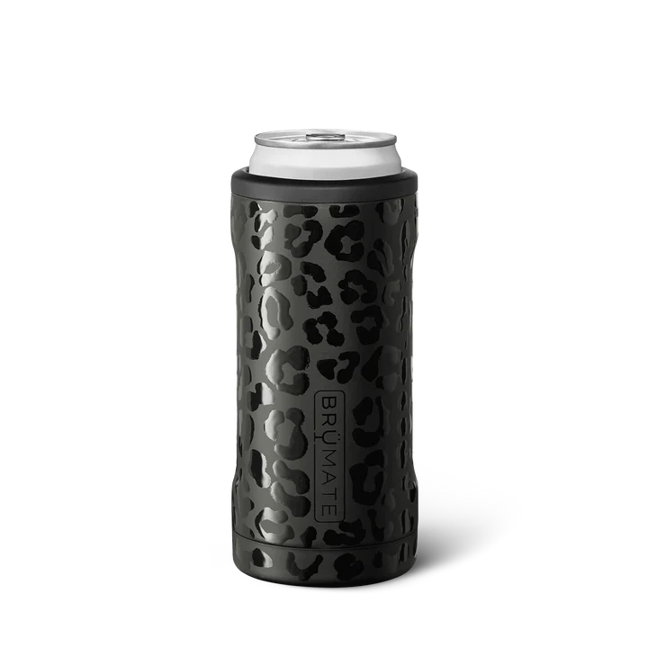 Hopsulator Slim Can Cooler (12oz Slim Cans) - Onyx Leopard