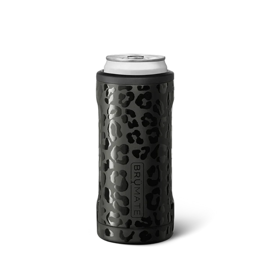 Hopsulator Slim Can Cooler (12oz Slim Cans) - Onyx Leopard