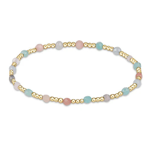 Gold Sincerity Bead Bracelet - Gemstone