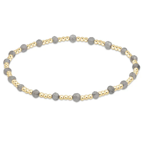 Gold Sincerity Bead Bracelet - Gemstone