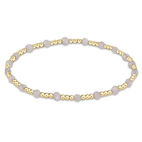 Gold Sincerity Bead Bracelet - Gemstone