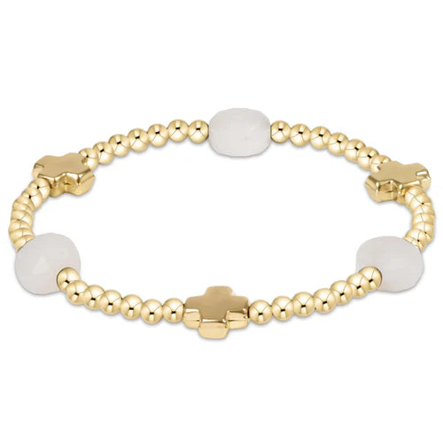 Signature Cross Admire Gold Bracelet - Gemstone