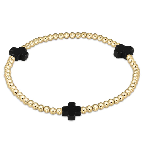 Signature Cross Bracelet - 3mm