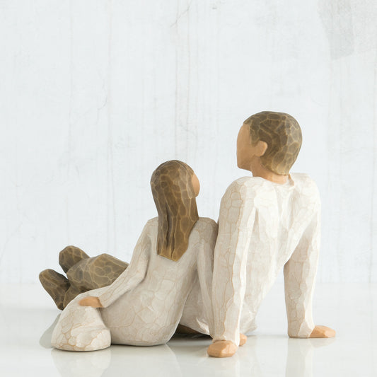 Father and Daughter Figurine