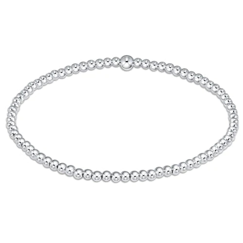 Classic Sterling Silver Bead Bracelet