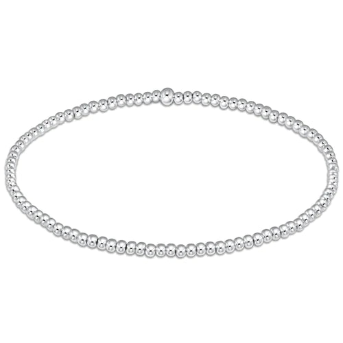 Classic Sterling Silver Bead Bracelet