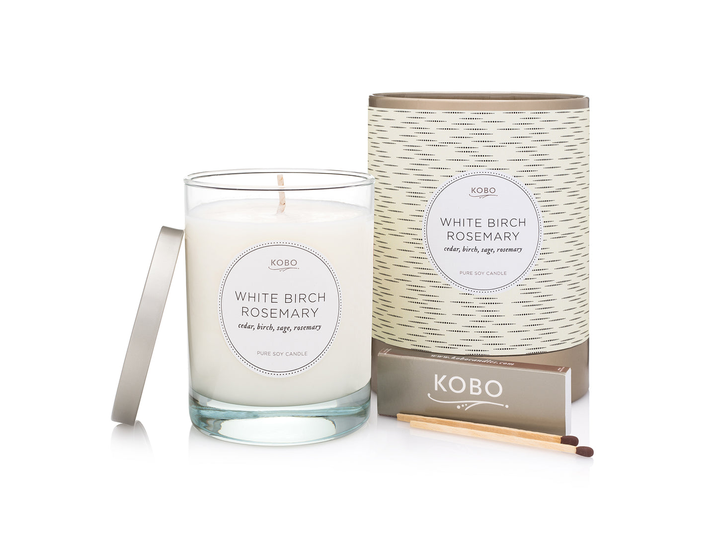 White Birch Rosemary Candle