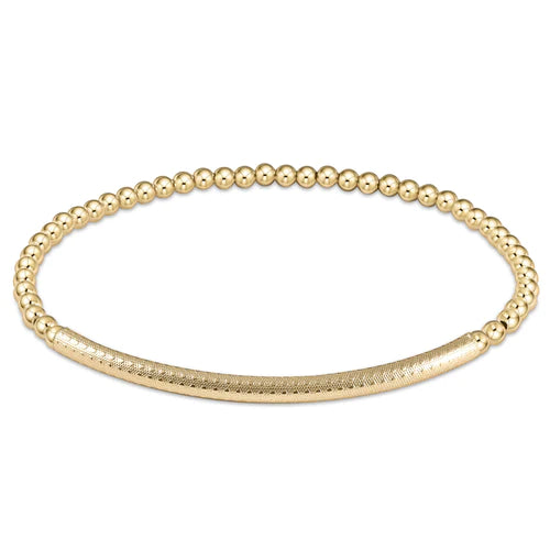 Bliss Bar Textured Bead Bracelet