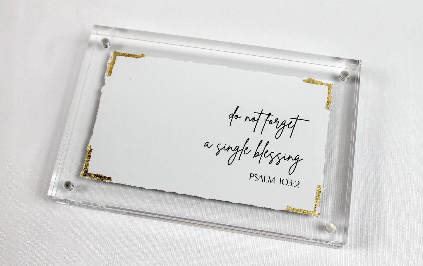 Psalm 103:2 - Acrylic Frame
