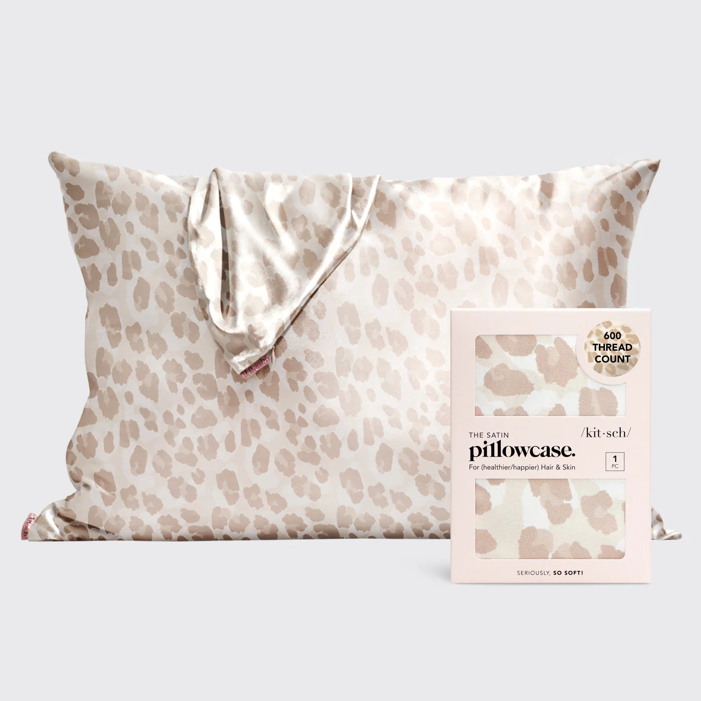 Standard Satin Pillowcase - Leopard