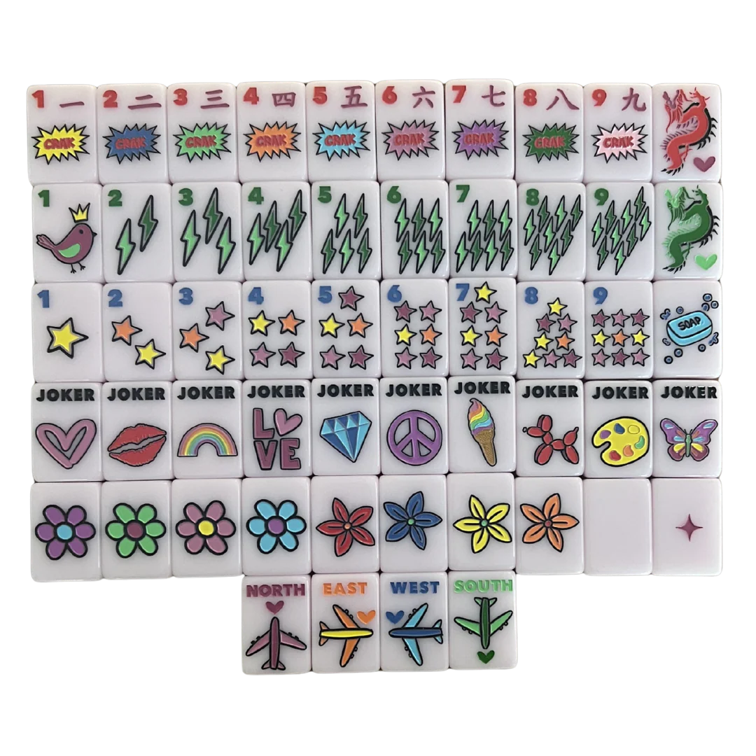 Bespoke x Corey Paige Color Crush Mahjong Tiles - Powder Pink