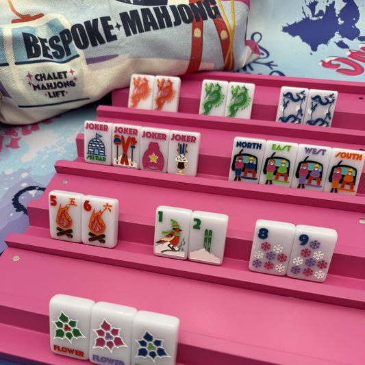 Year of the Horse Mahjong Tiles - Saddle Pink