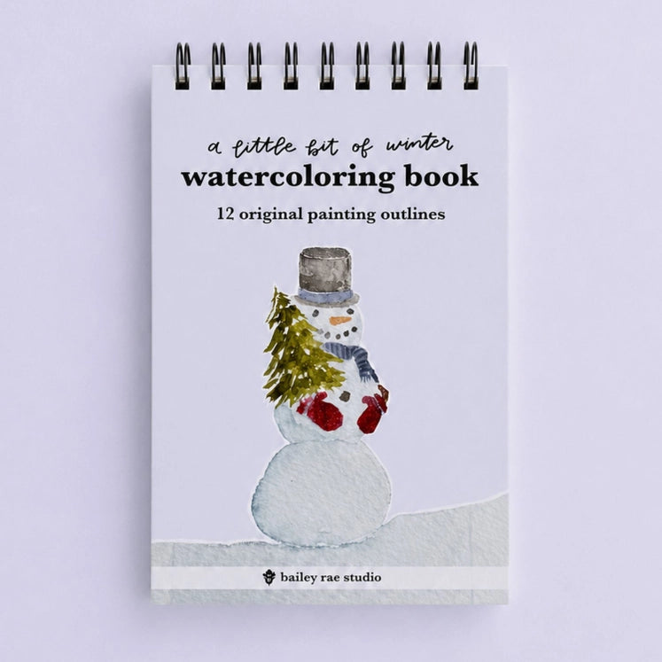 A Little Bit of Winter - Mini Watercoloring Book