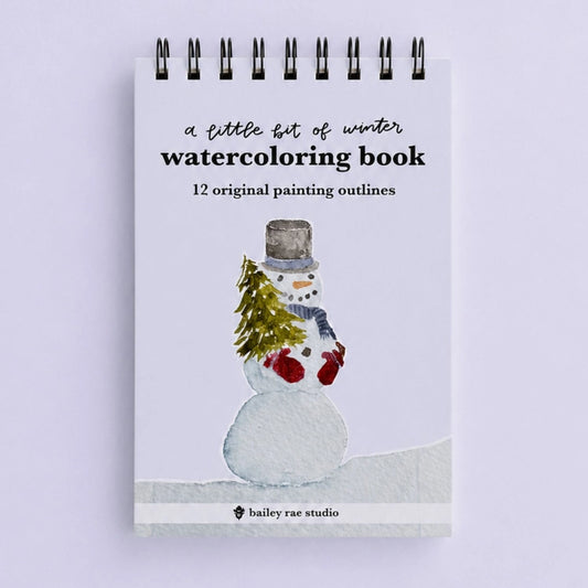 A Little Bit of Winter - Mini Watercoloring Book