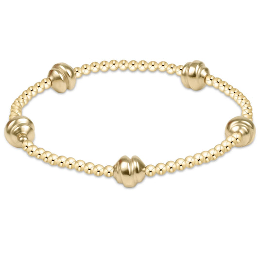 Gold Admire 2.5mm Bead Bracelet