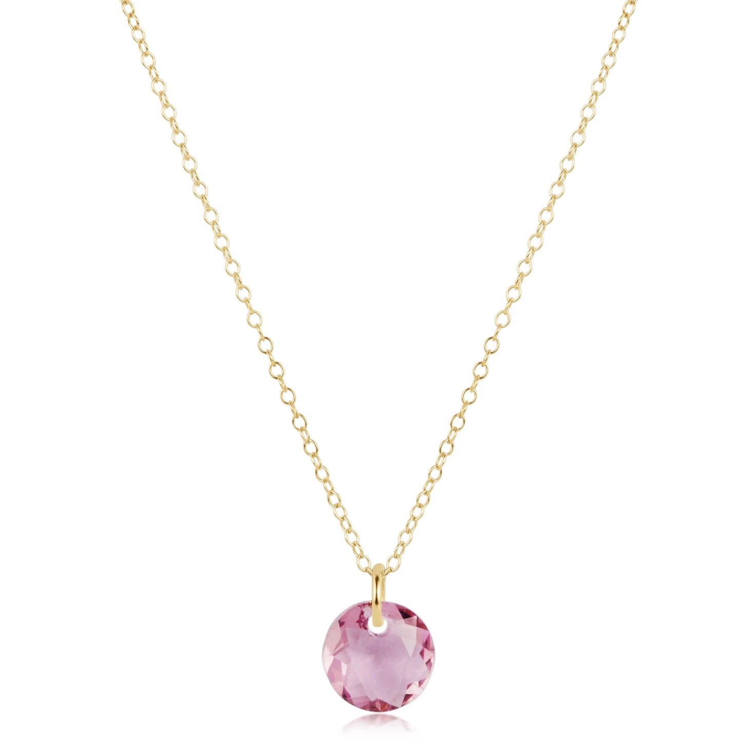 16" Reflection Charm Gold Necklace